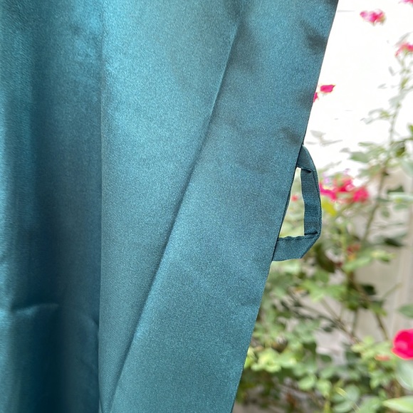 Women’s Green Satin Robe - Picture 8 of 14